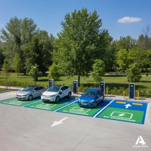 Şarj Noktası çizgi boyama